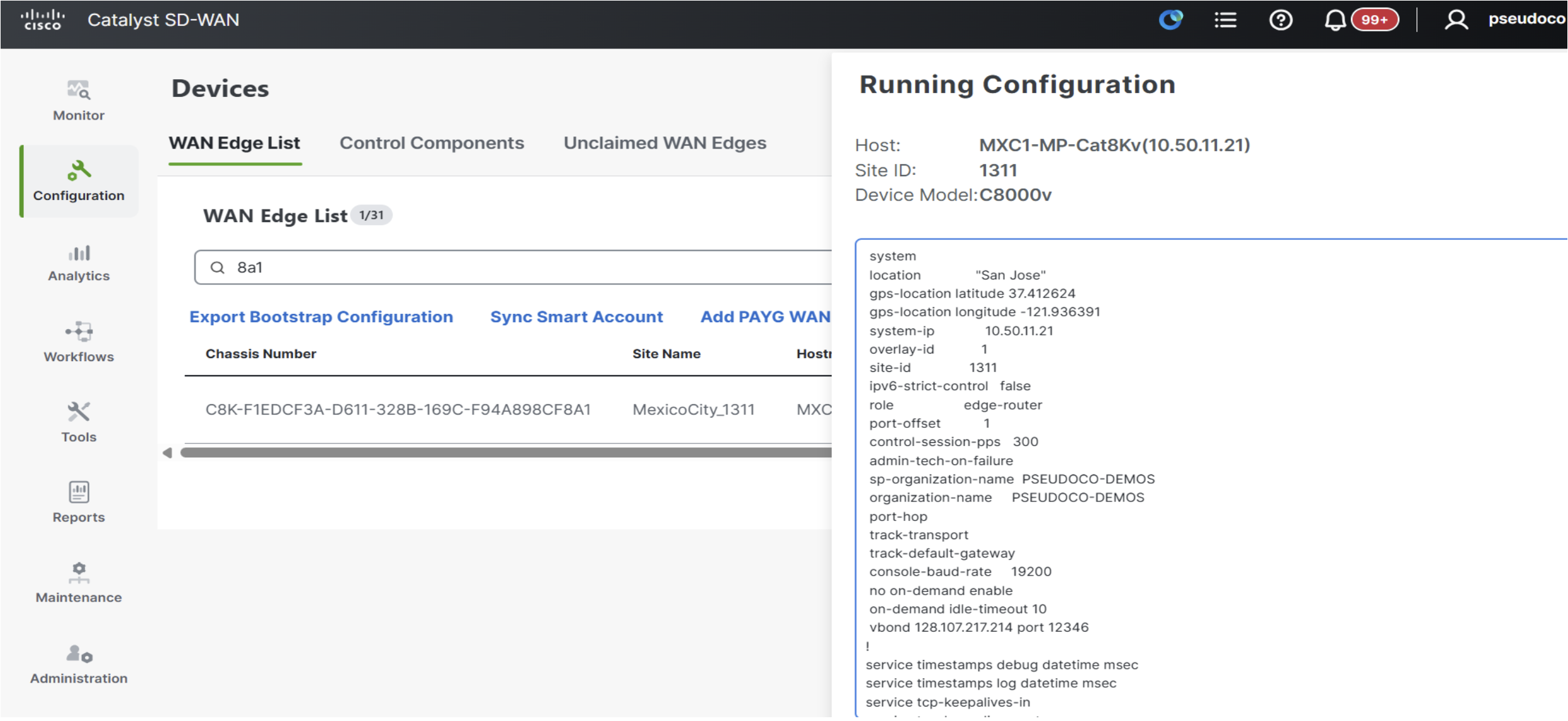 Megaport Config