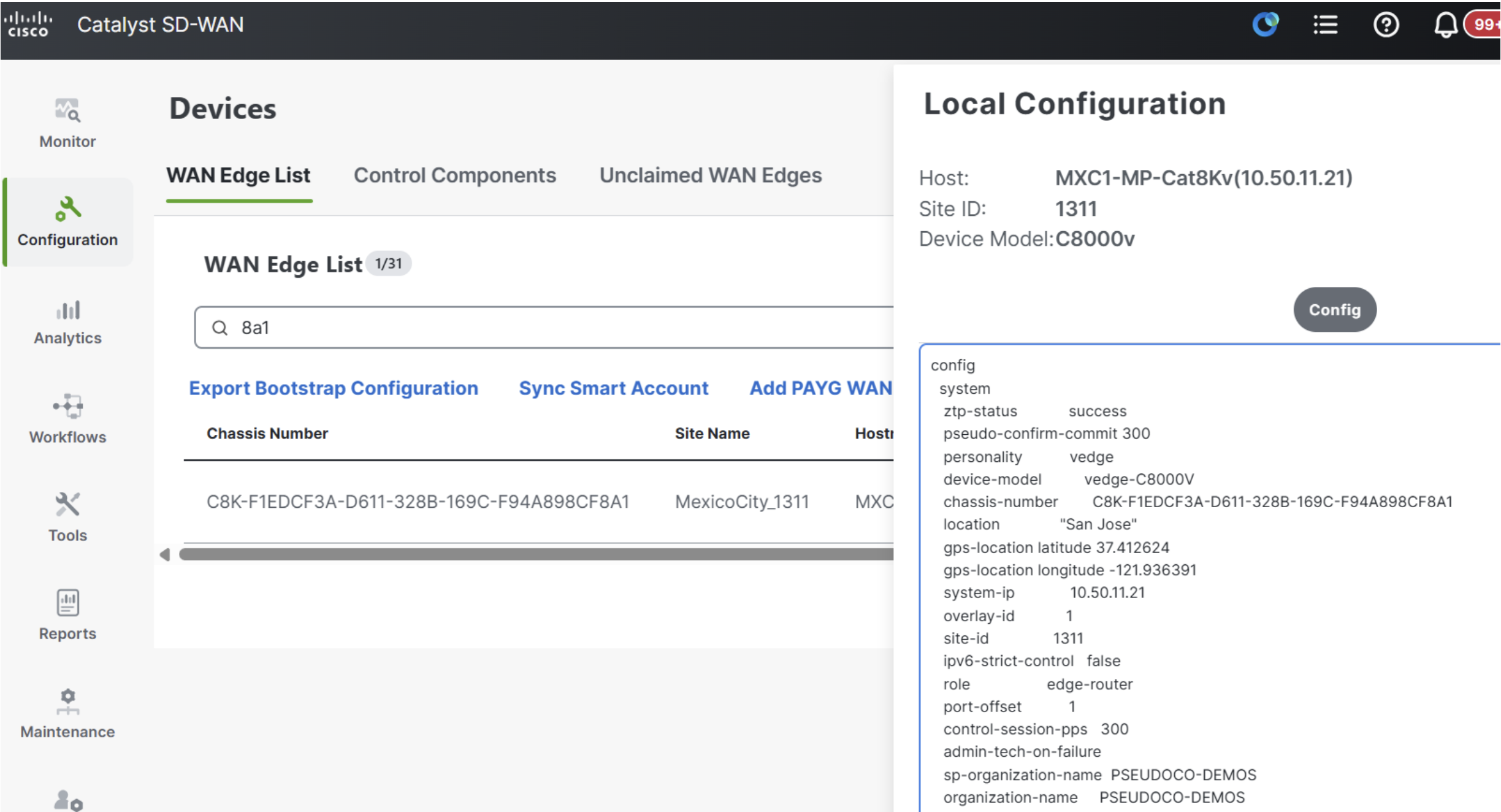 Megaport Config