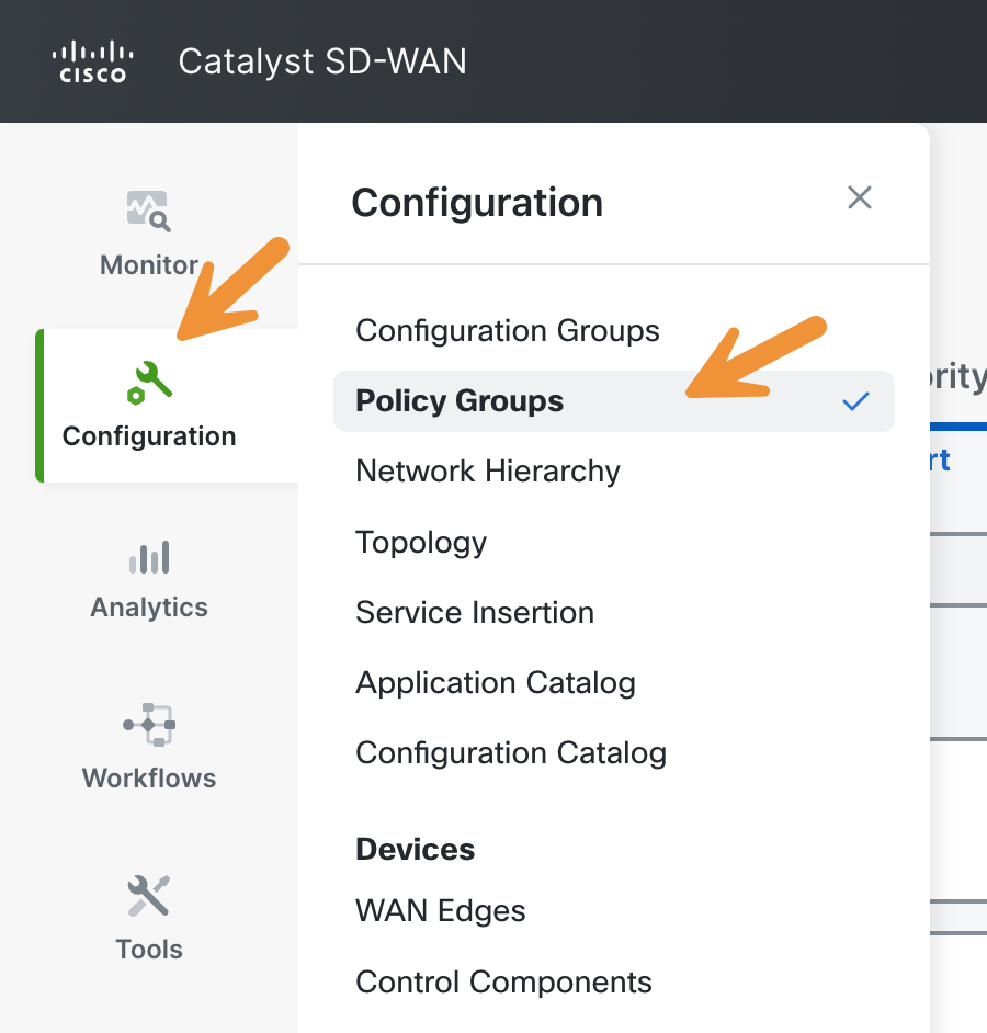 Configuration Policy Groups