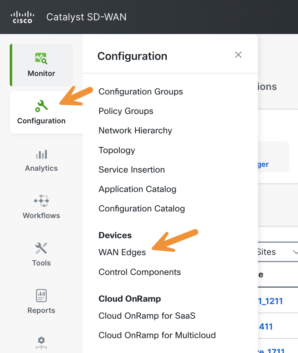Config WAN Edges IIoT