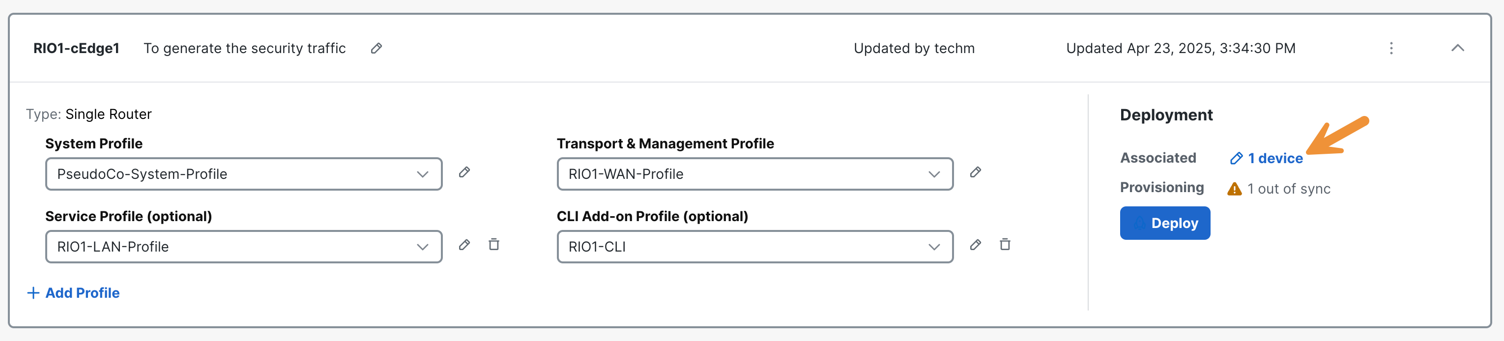 Device deployment