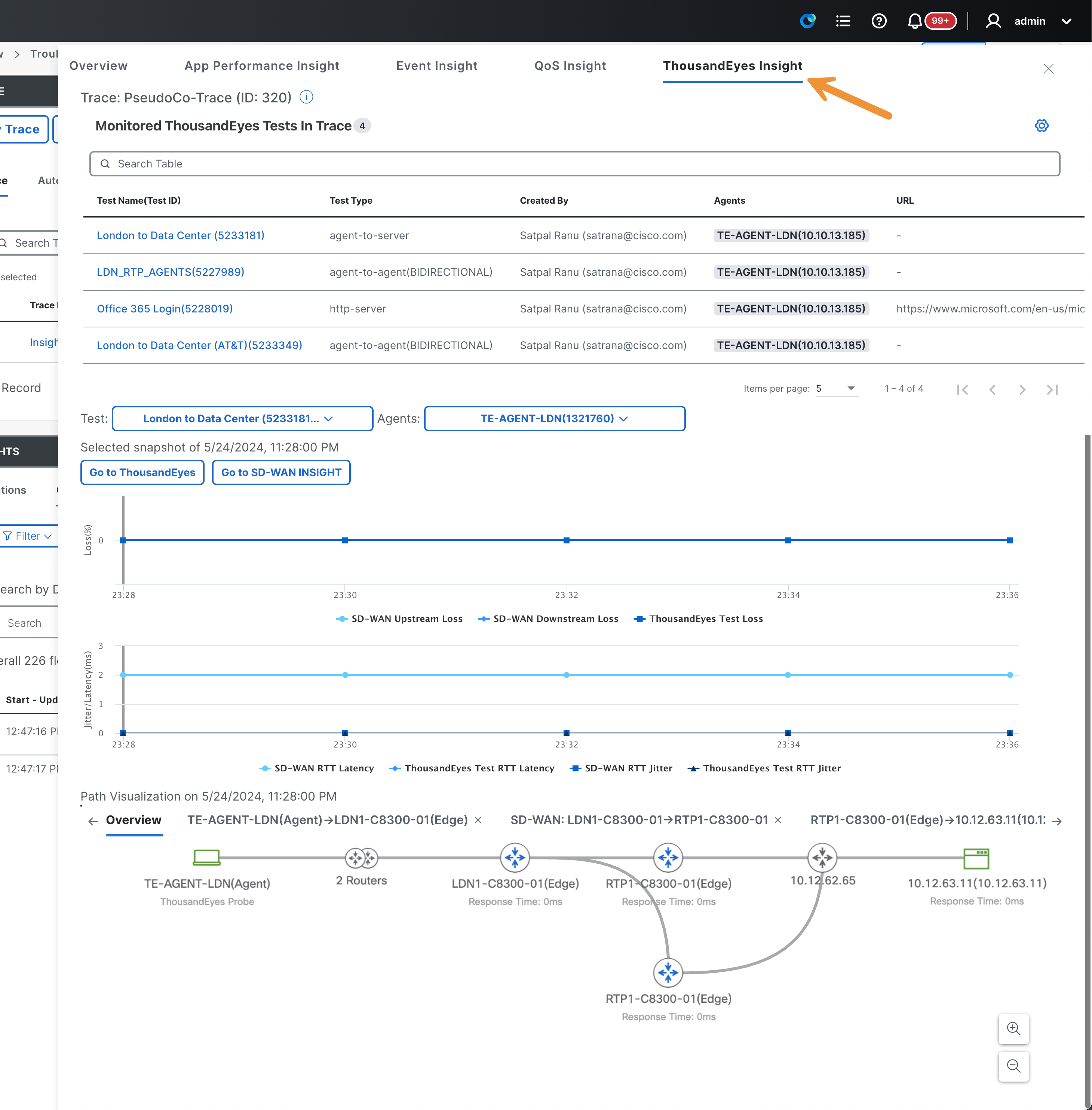 Path visualization