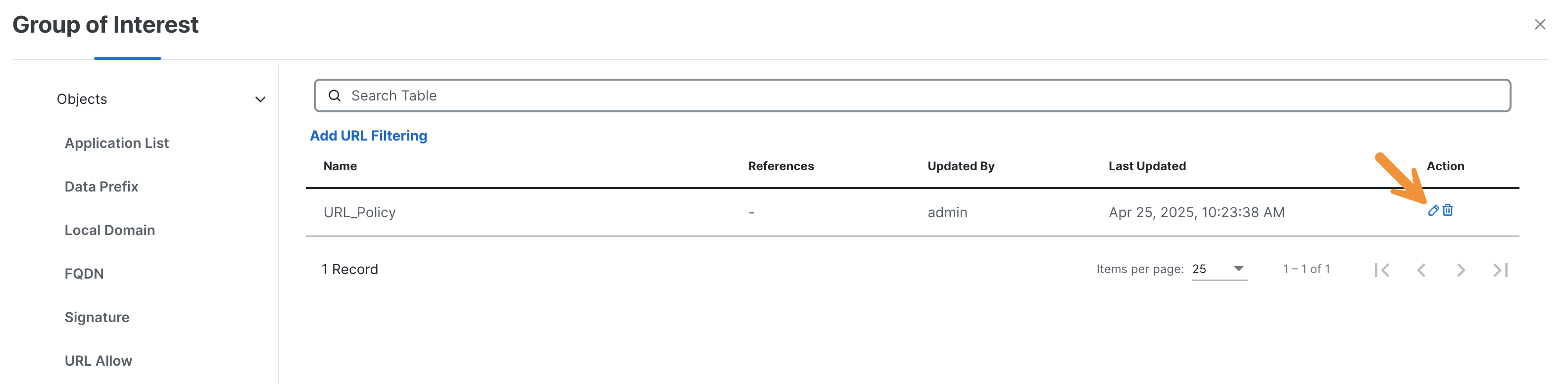 URL Filtering