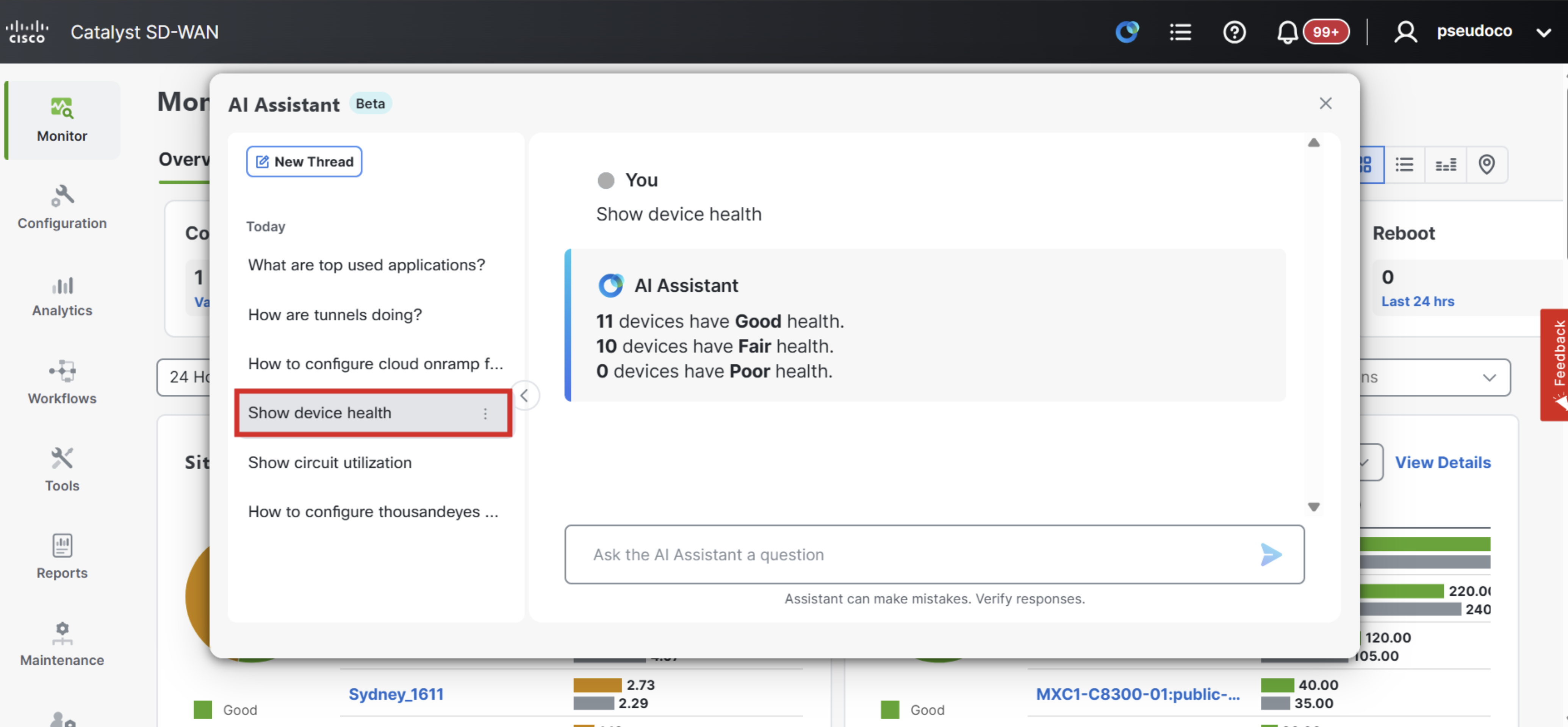 Show Device Health?